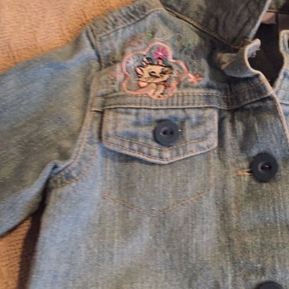 Vintage Disney Jacket and Pants Denim, 100% Cotton Aristocats Infant 3-6 Months - Picture 11 of 13